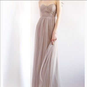 BHLDN Jenny Yoo Annabelle “mink grey”